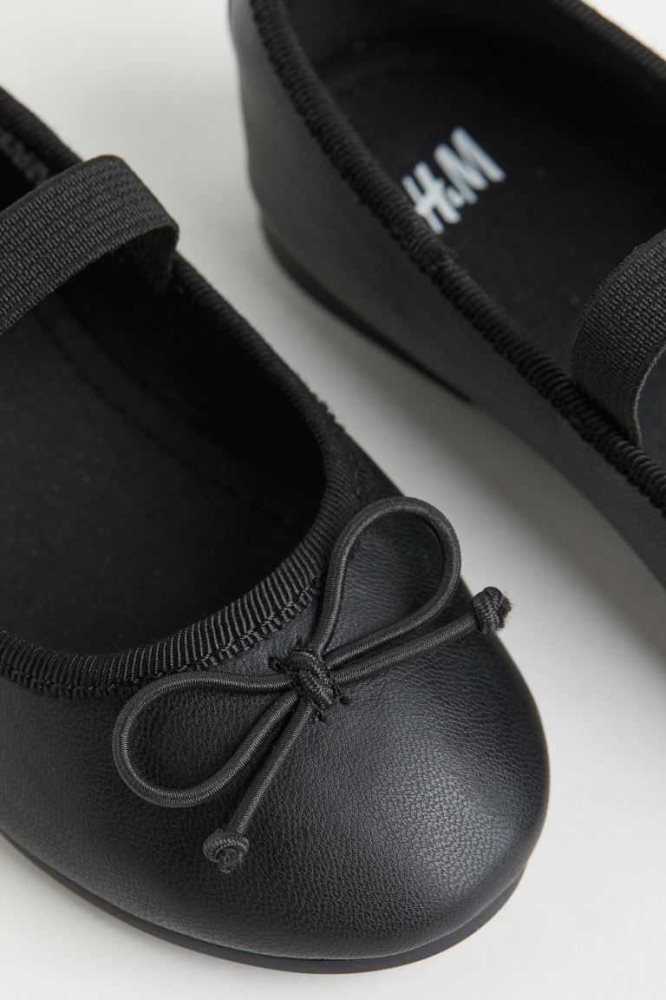 Tenis Planos H&M Ballet Niños Negros | 324978IUQ