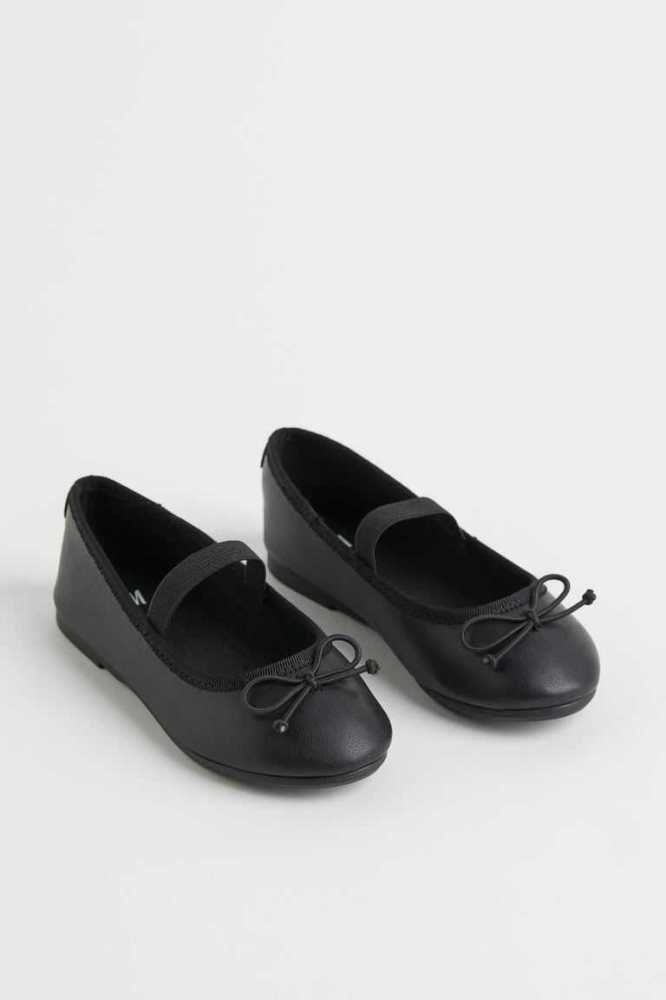 Tenis Planos H&M Ballet Niños Negros | 324978IUQ