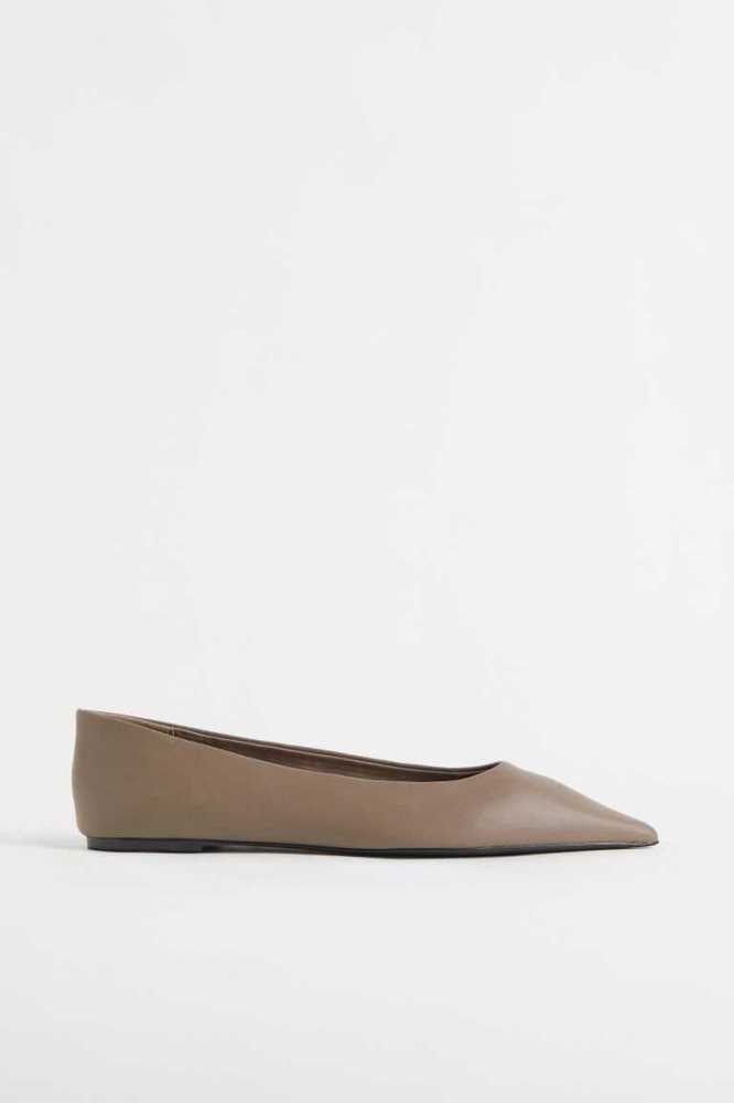 Tenis Planos H&M Pointed Mujer Negros | 132068GNA