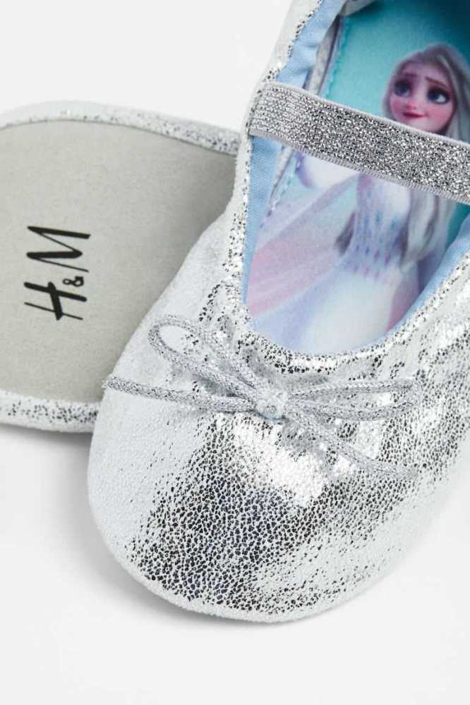 Tenis Planos H&M Shimmery Ballet Niños Dorados | 698514YUO