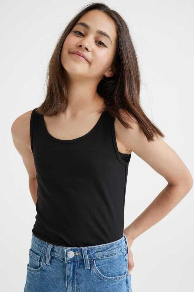 Tops H&M 2-pack Tank Niños Blancos | 970568WVF