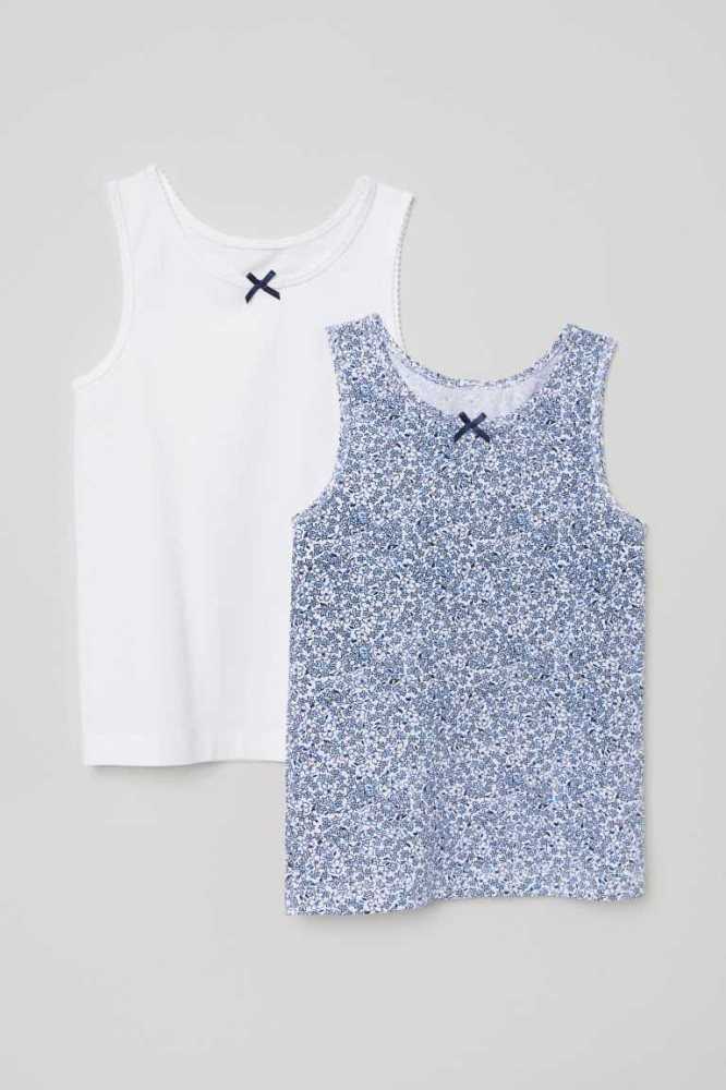 Tops H&M 2-pack Tank Niños Rosas | 013865OMF