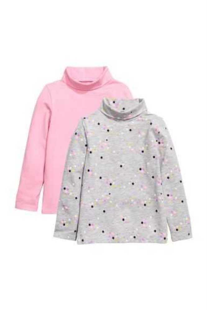 Tops H&M 2-pack Turtleneck Niños Grises | 802154ZGW