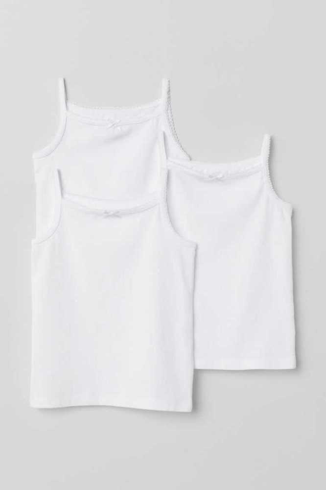 Tops H&M 3-pack Jersey Tank Niños Rosas Claro | 579261BIK