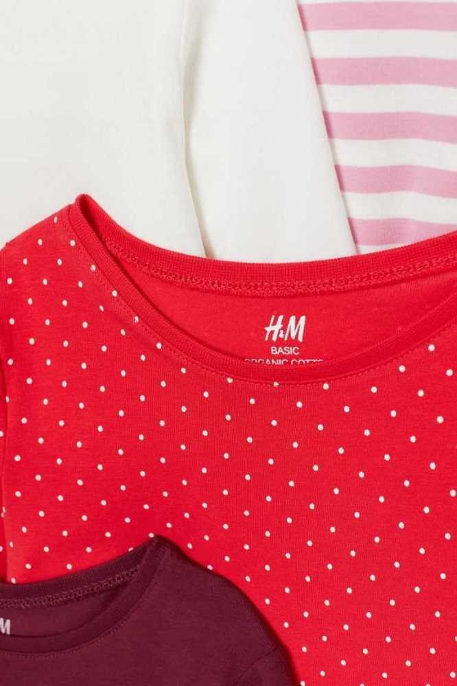 Tops H&M 5-pack Jersey Niños Rosas Azules Claro | 906841DWX