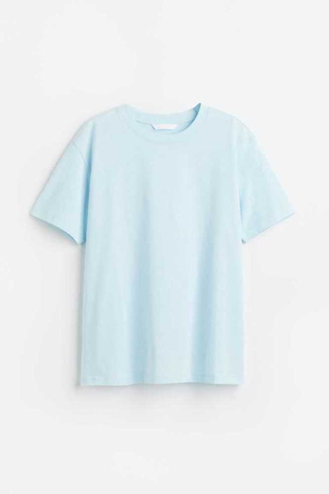 Tops H&M Algodon T-shirt Mujer Rosas | 926073TLN