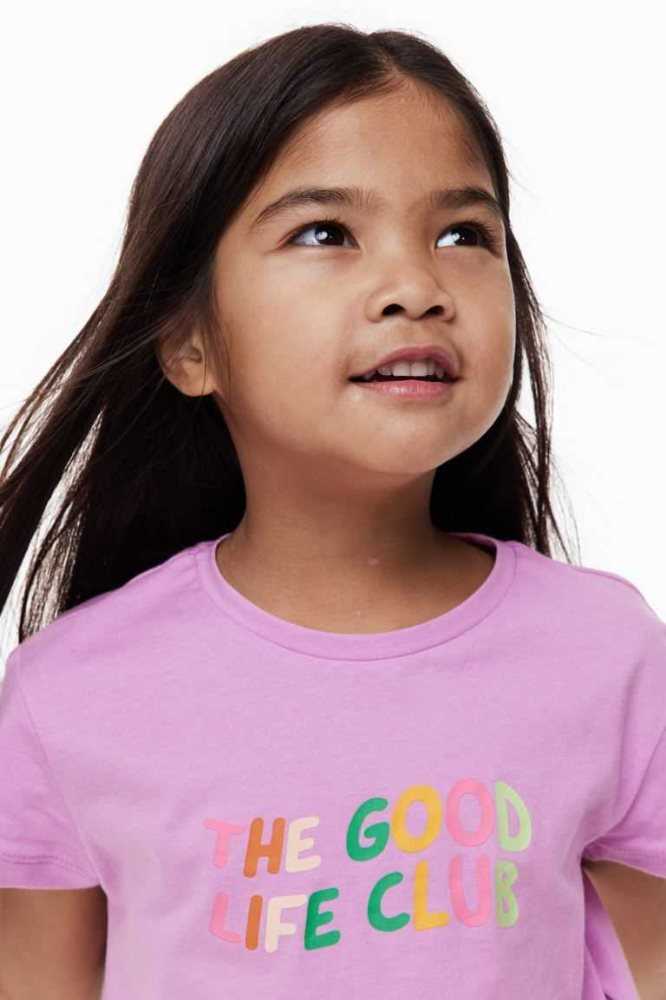 Tops H&M Knot-detail printed Niños Naranjas | 724506JDA