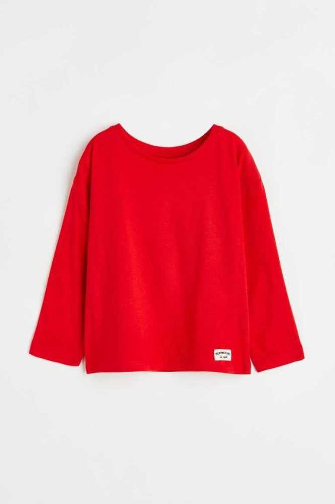 Tops H&M Long-sleeved Algodon Niños Morados Claro | 072814CLW