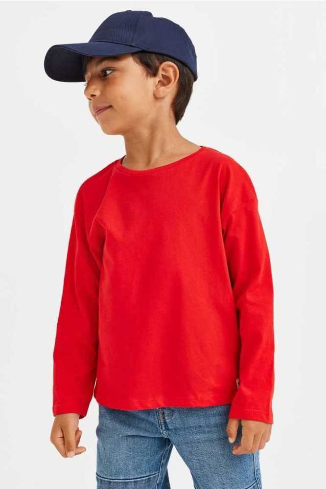 Tops H&M Long-sleeved Algodon Niños Rosas Rosas Claro | 467189SYH