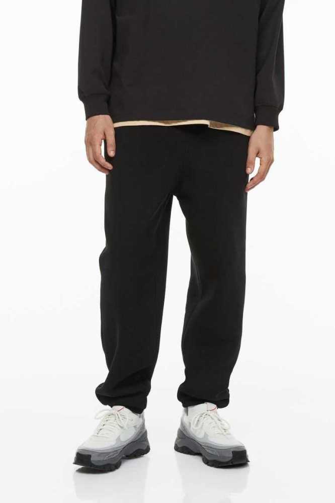 Tops H&M Loose Fit Joggers Hombre Negros | 206915JYD