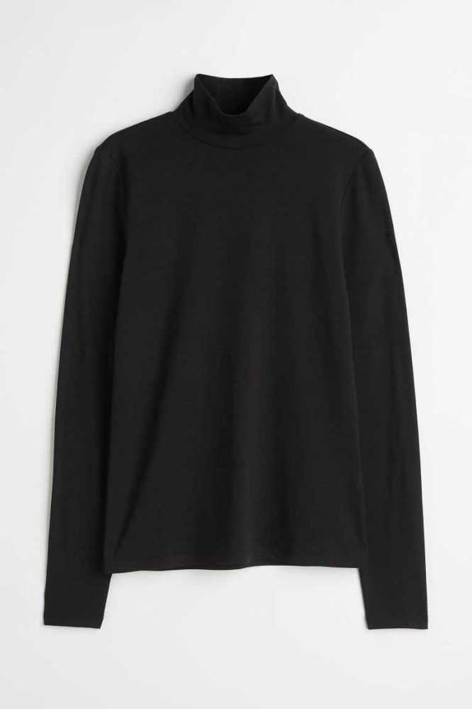 Tops H&M Mock Turtleneck Mujer Naranjas | 026358HZQ