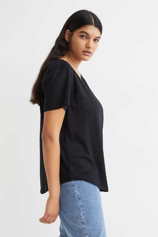 Tops H&M Modal-blend T-shirt Mujer Blancos | 951368KNM