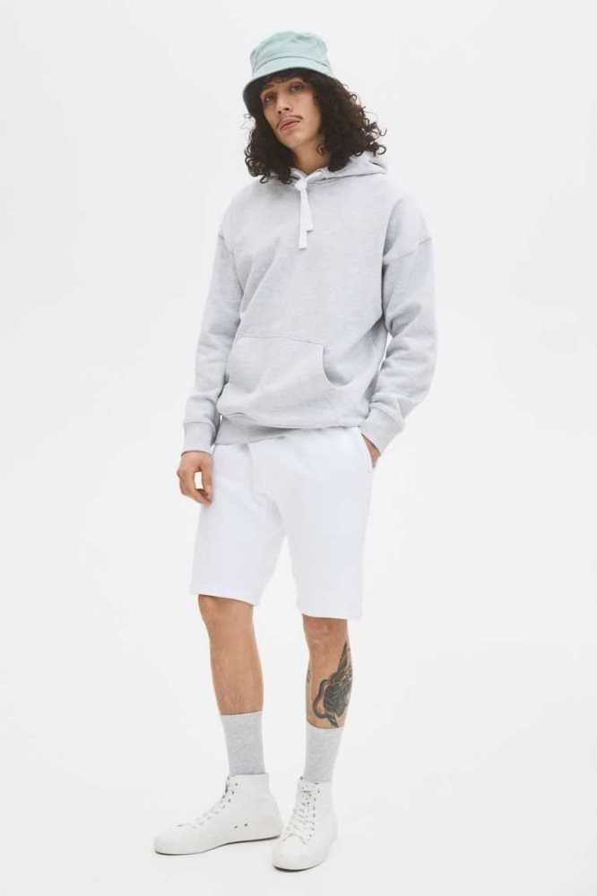 Tops H&M Oversized Fit Algodon Hoodie Hombre Moutarde Amarillos | 296740LQO