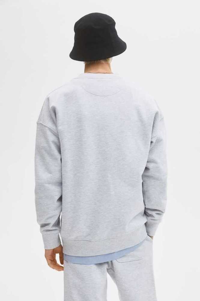 Tops H&M Oversized Fit Algodon Sweatshirt Hombre Vino | 123076OMJ