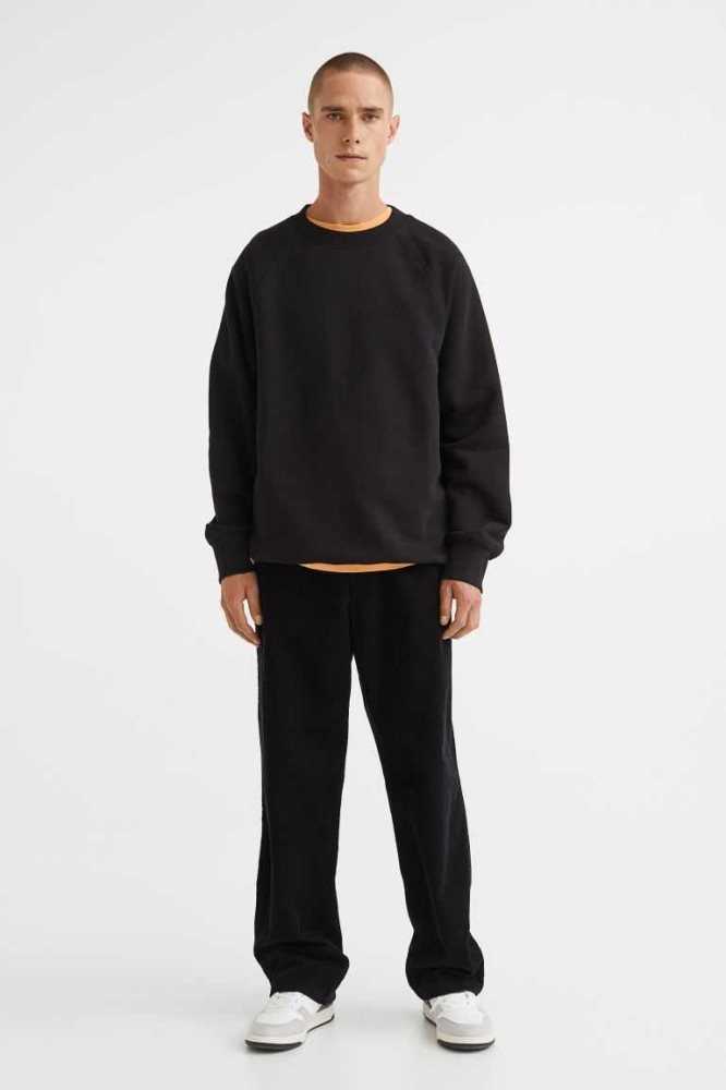 Tops H&M Oversized Fit Sweatshirt Hombre Marrom | 035874SMB