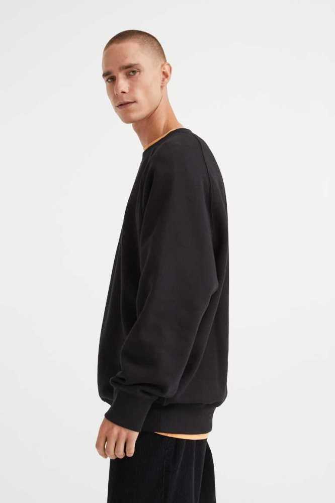 Tops H&M Oversized Fit Sweatshirt Hombre Marrom | 035874SMB