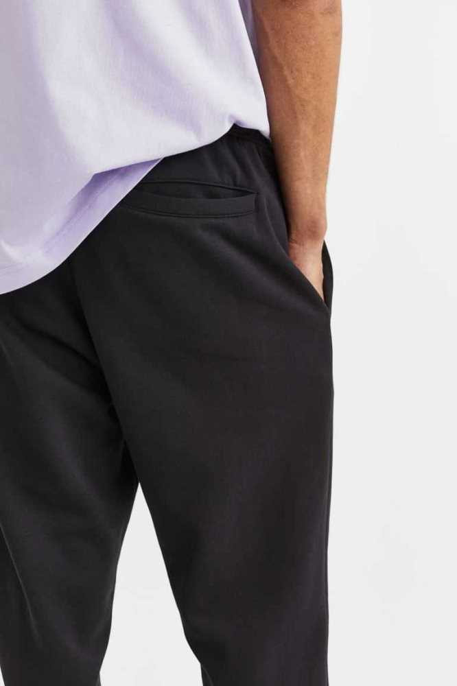 Tops H&M Relaxed Fit Sweatpants Hombre Negros | 436981NWF