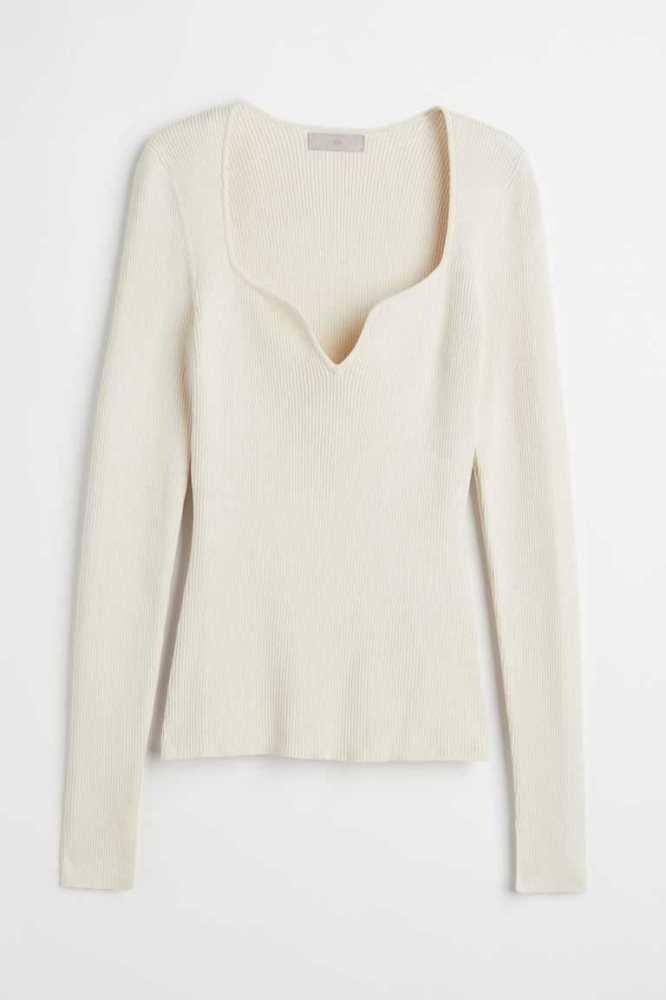 Tops H&M Rib-knit Mujer Turquesa | 689743GCX