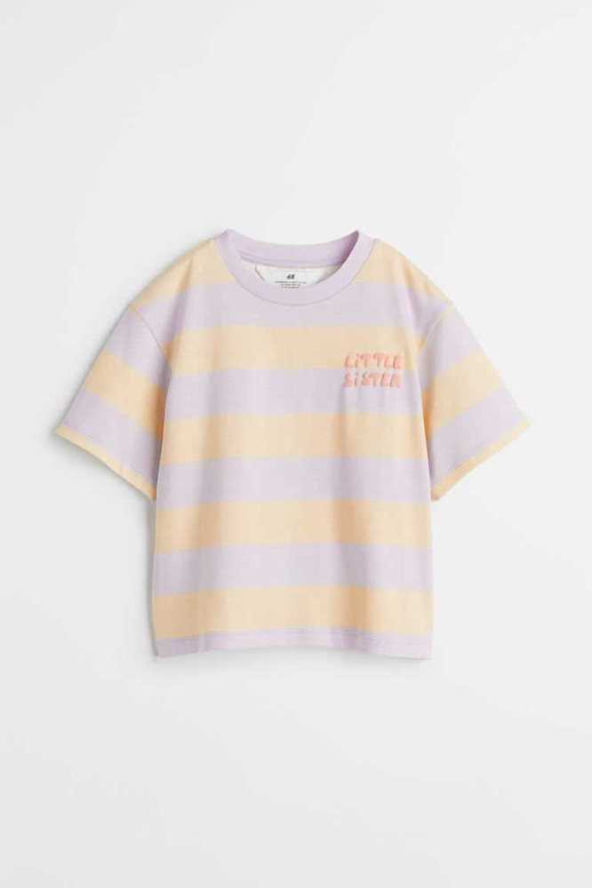 Tops H&M Sibling Niños Naranjas Claro | 598273YAC