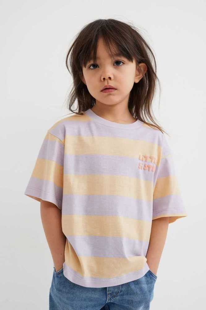 Tops H&M Sibling Niños Naranjas Claro | 598273YAC