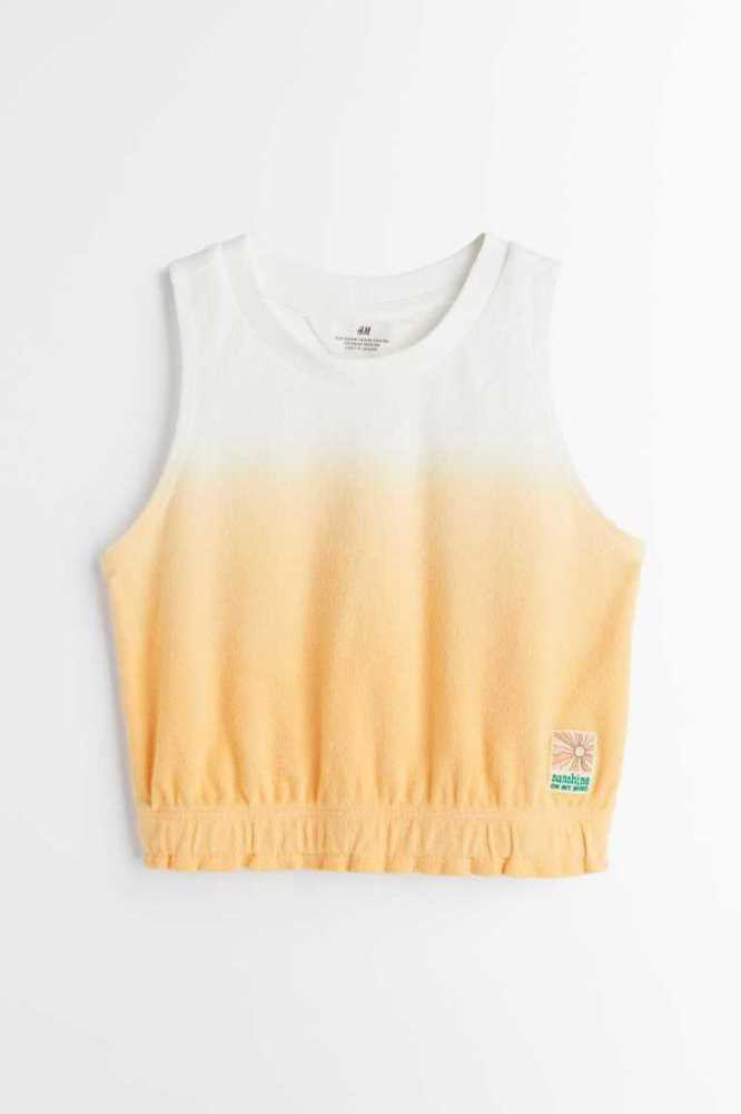 Tops H&M Terry Niños Amarillos | 264857OHD