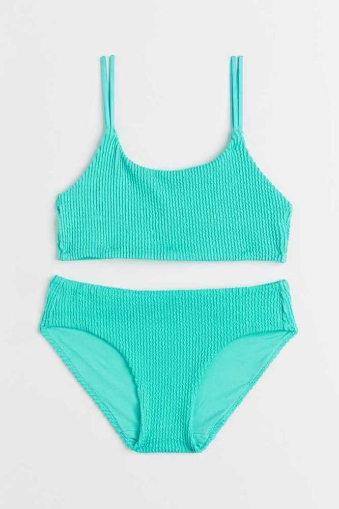 Trajes De Baño H&M Crinkled Bikini Niños Rosas | 039275QAF