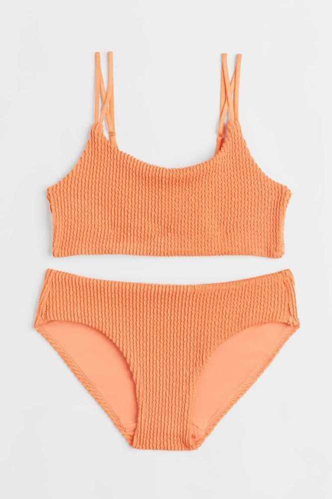 Trajes De Baño H&M Crinkled Bikini Niños Rosas | 039275QAF