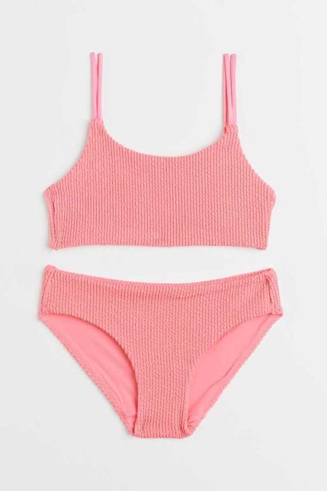 Trajes De Baño H&M Crinkled Bikini Niños Rosas | 039275QAF