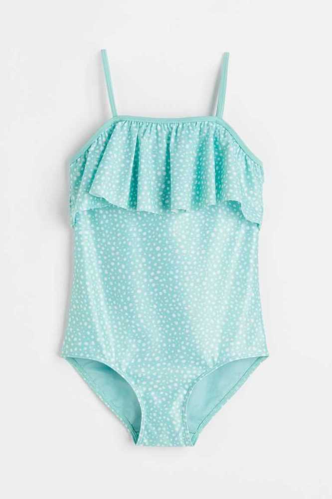 Trajes De Baño H&M Flounce-trimmed Niños Azules Claro | 104956ILP