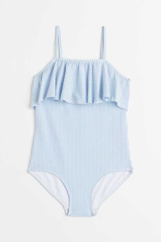 Trajes De Baño H&M Flounce-trimmed Niños Azules Claro | 104956ILP