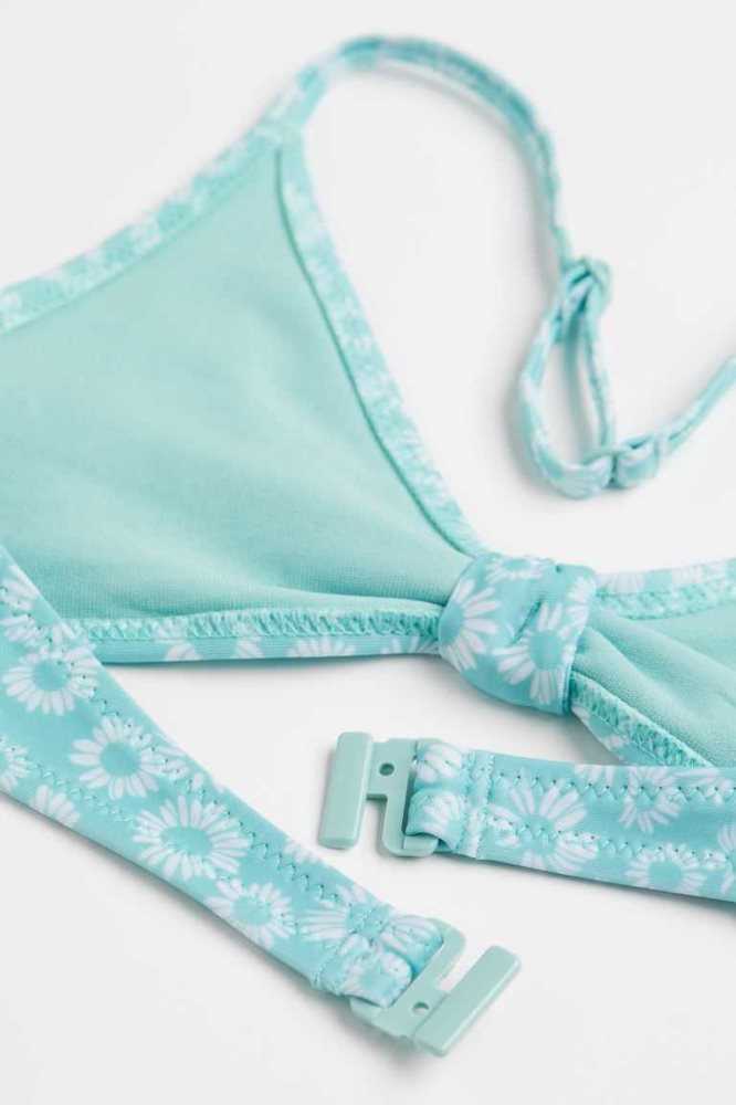 Trajes De Baño H&M Halterneck Bikini Niños Azules Claro | 742695DJE