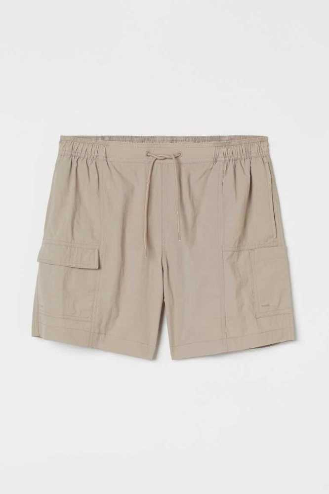 Trajes De Baño H&M Leg-pocket Shorts Hombre Grises Claro | 049712UFL