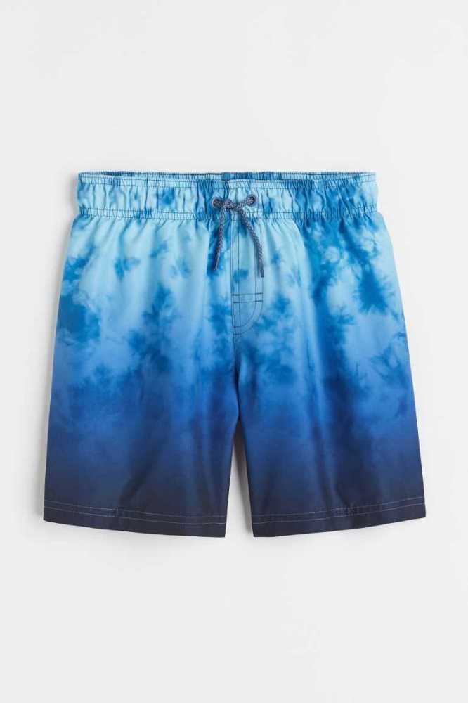 Trajes De Baño H&M Patterned Shorts Niños Azules | 209187VJL