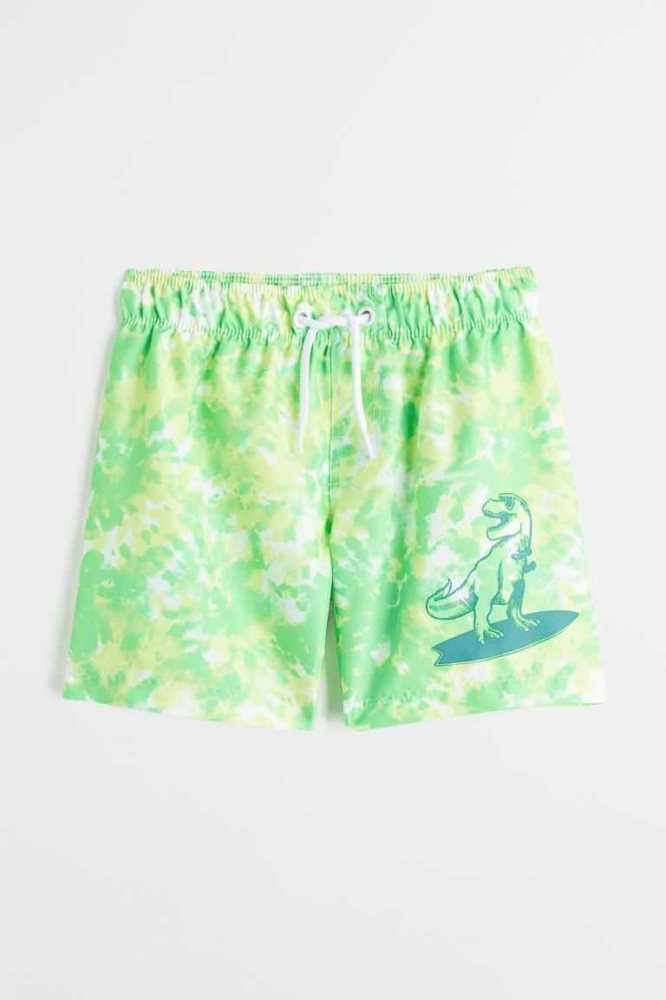 Trajes De Baño H&M Patterned Shorts Niños Azul Marino Azules | 296435WIB