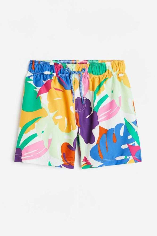 Trajes De Baño H&M Patterned Shorts Niños Verdes | 723489EIQ