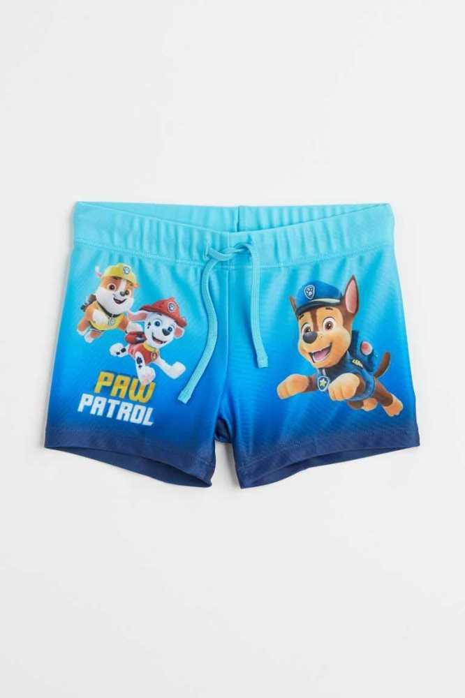 Trajes De Baño H&M Printed Trunks Niños Azules | 598471CSA