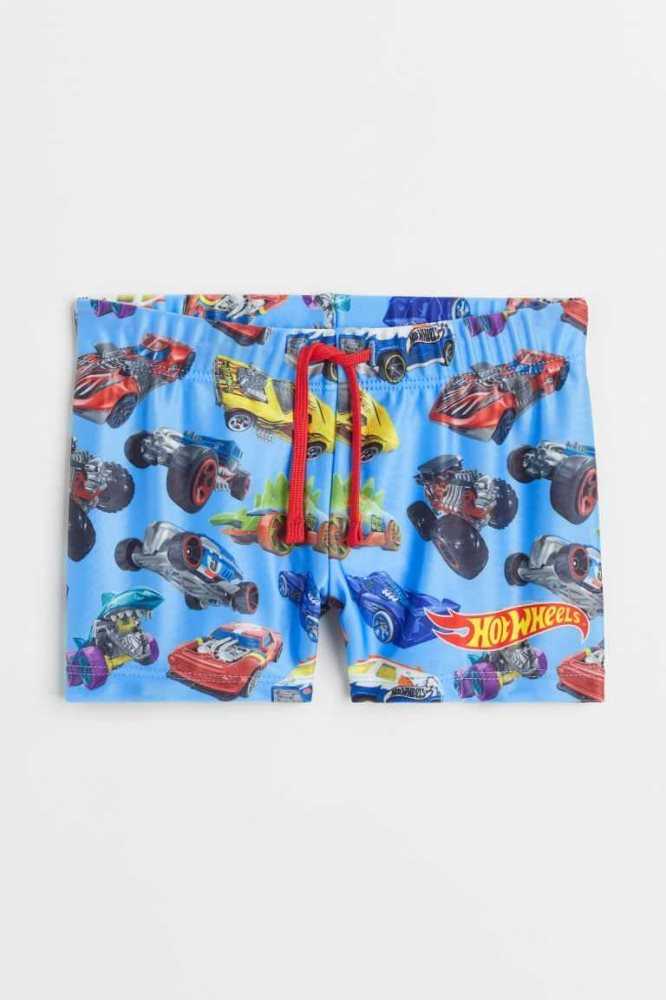 Trajes De Baño H&M Printed Trunks Niños Azules | 598471CSA