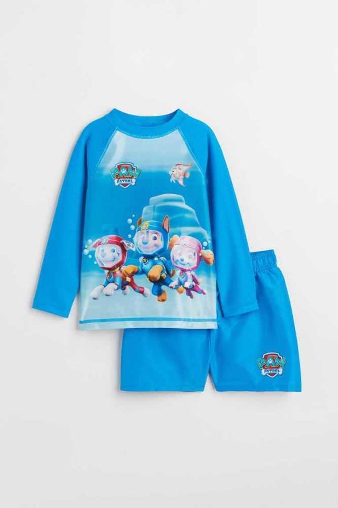 Trajes De Baño H&M Set UPF 50 Niños Azules | 904573IPN