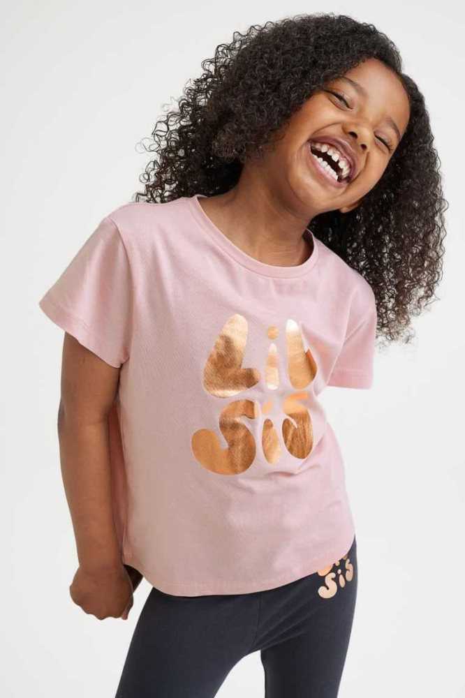 Una sola pieza H&M 2-piece Algodon Jersey Sibling Niños Rosas Claro | 215694NTA