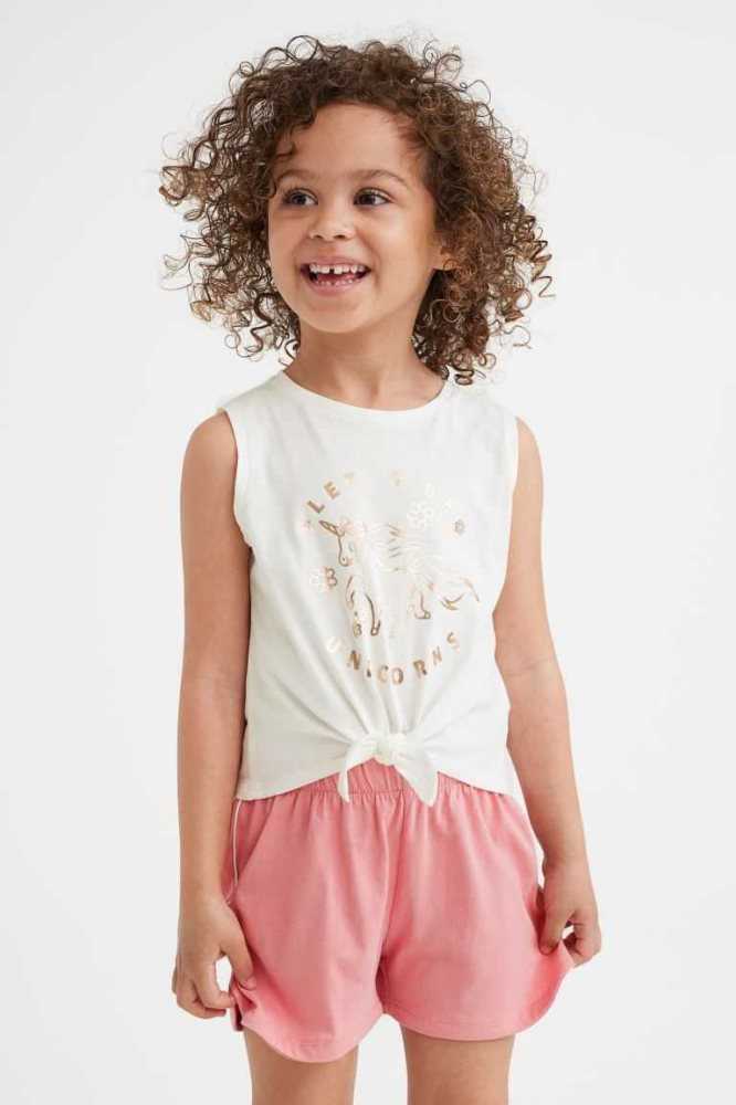 Una sola pieza H&M 2-piece Algodon Jersey Niños Morados | 461802PFH