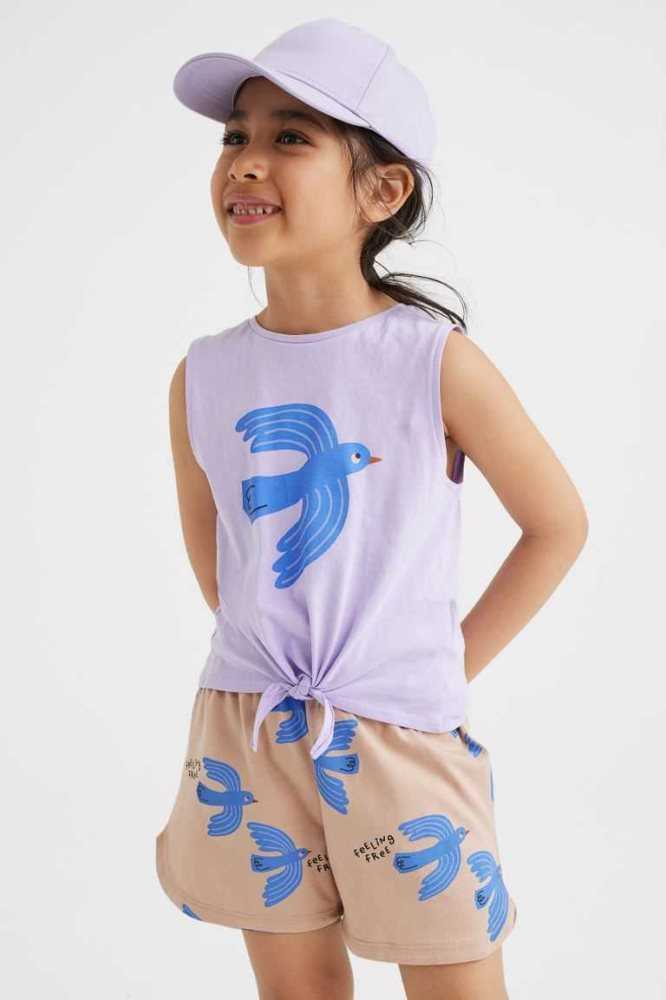 Una sola pieza H&M 2-piece Algodon Jersey Niños Morados | 461802PFH