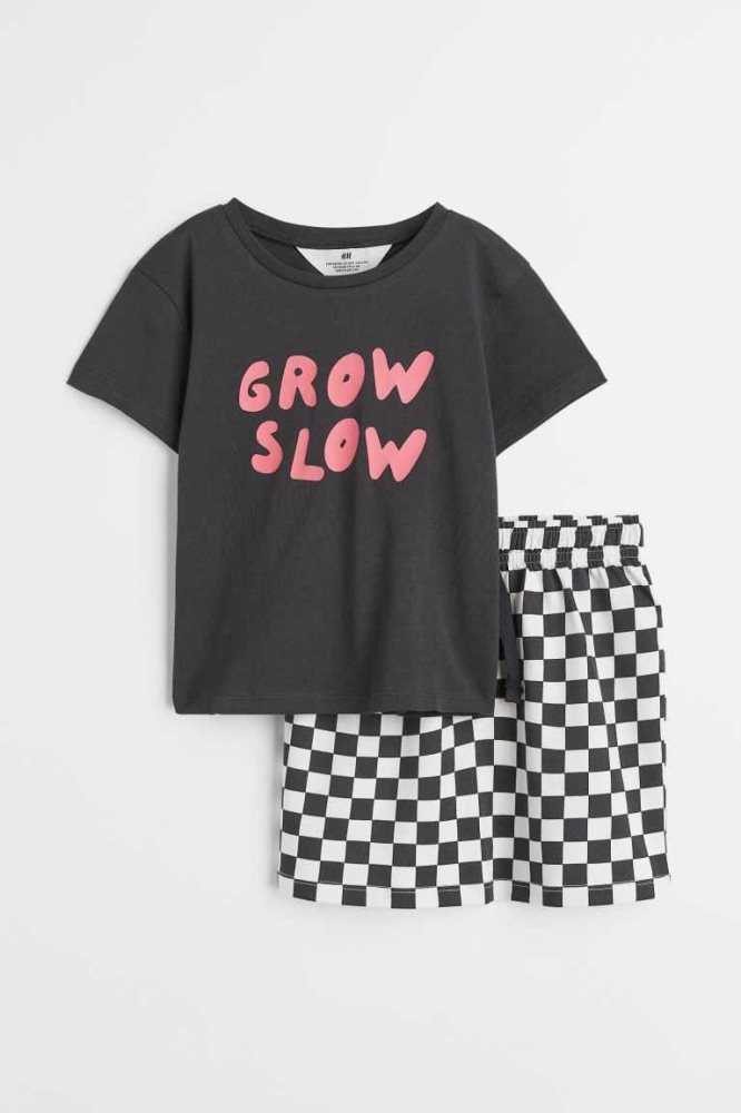 Una sola pieza H&M 2-piece Algodon Jersey Niños Morados Claro | 652197SEA