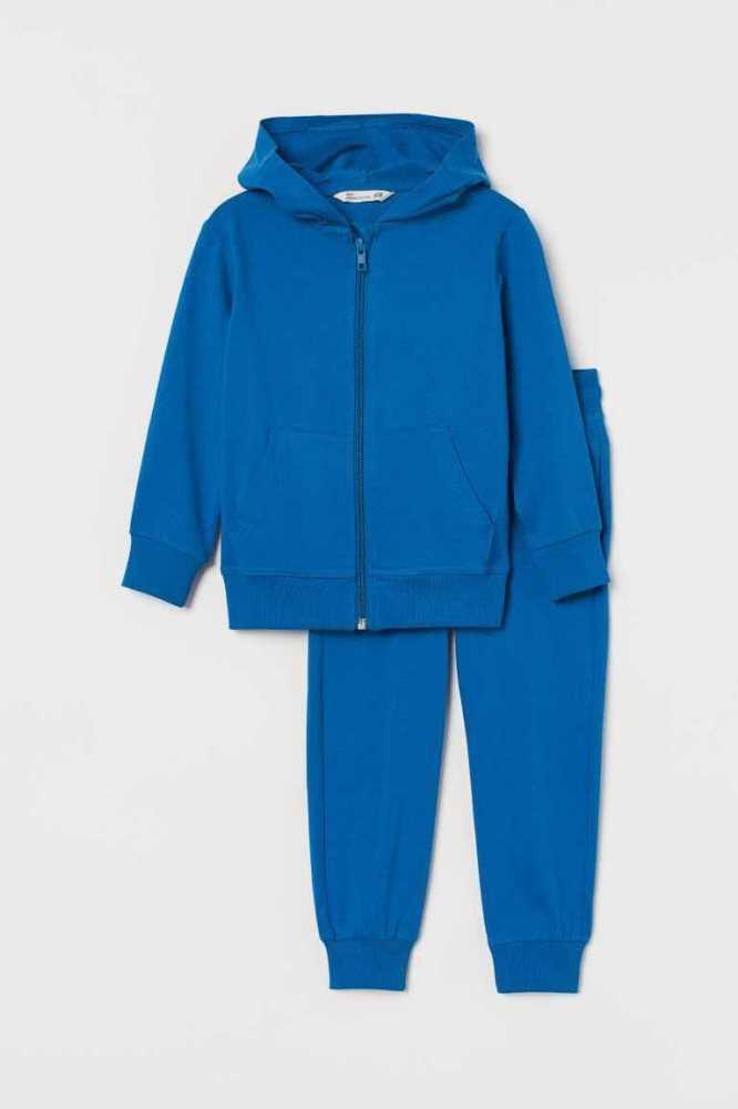 Una sola pieza H&M 2-piece Algodon Jersey Niños Grises Oscuro | 829760ZHP