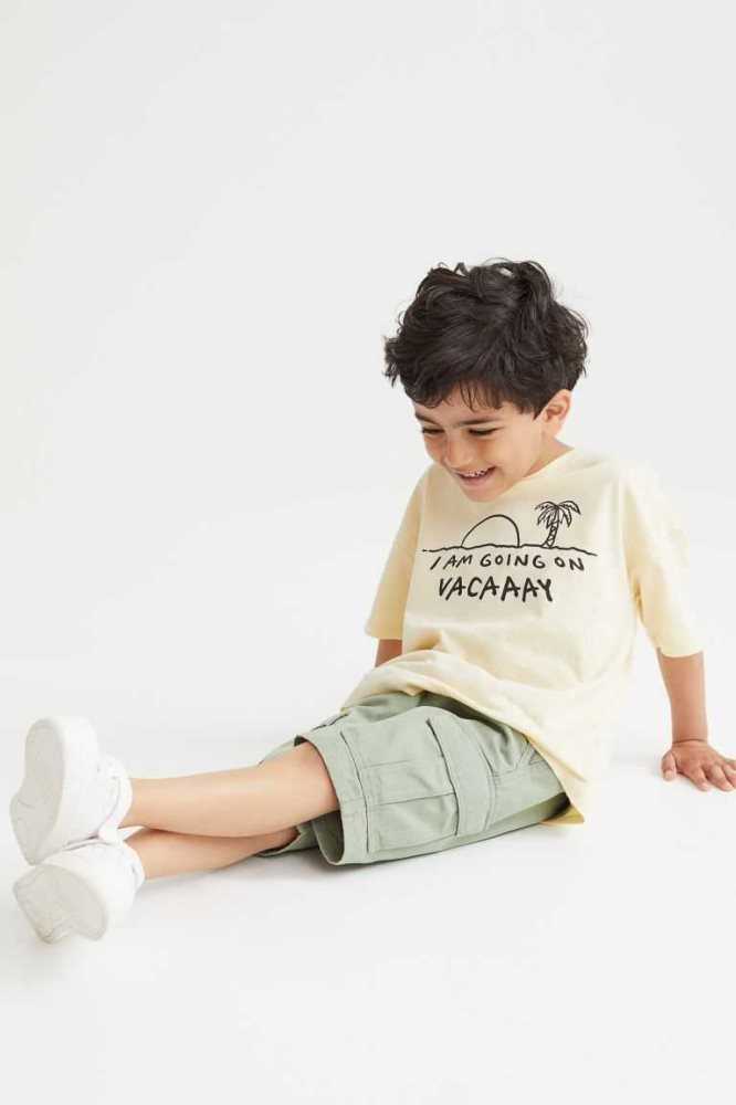 Una sola pieza H&M 2-piece Algodon Niños Kaki Verdes Beige Blancos | 326491SFU