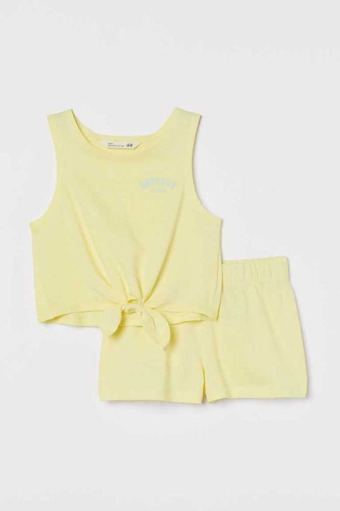 Una sola pieza H&M 2-piece Algodon Niños Rosas Claro Multicolor | 601928WQJ