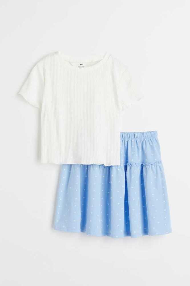 Una sola pieza H&M 2-piece Algodon Niños Morados Claro | 758193WGM