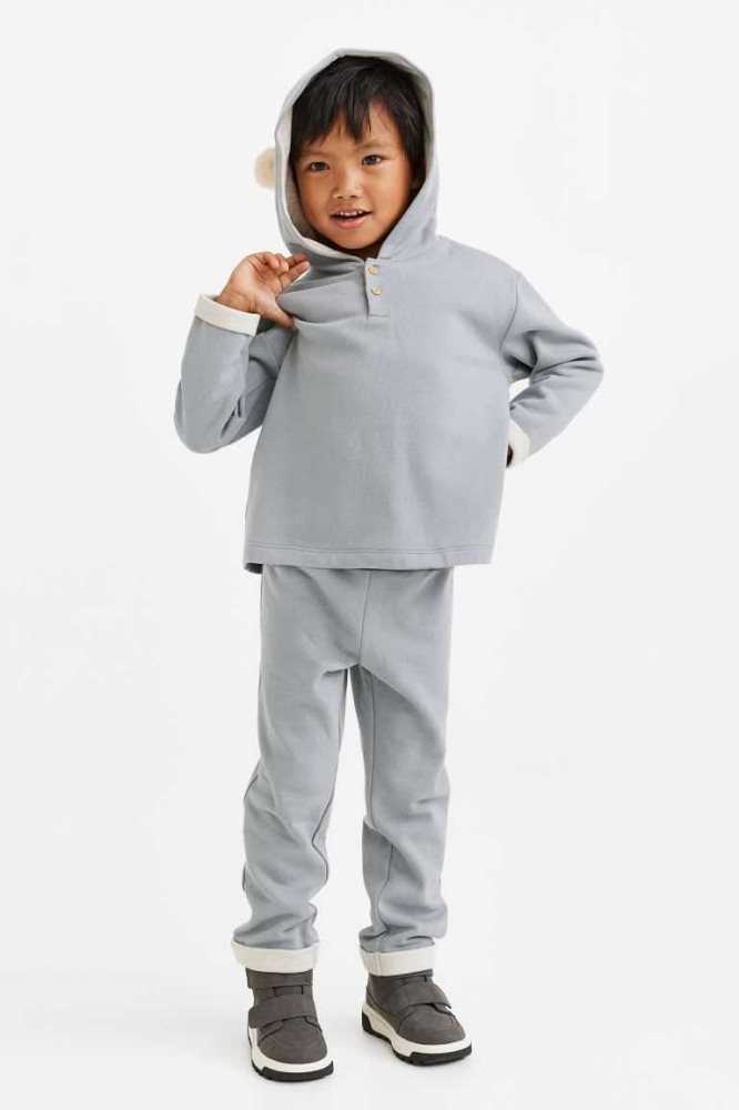 Una sola pieza H&M 2-piece Algodon Niños Azules Claro Grises | 864319EQZ