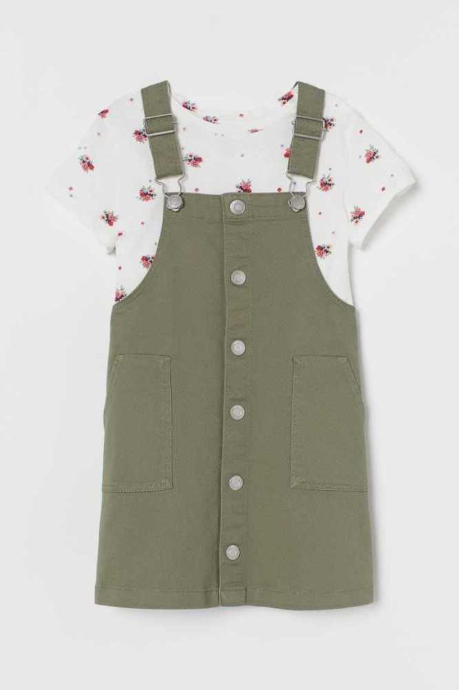 Una sola pieza H&M 2-piece Algodon Niños Grises Oscuro | 908573AGQ