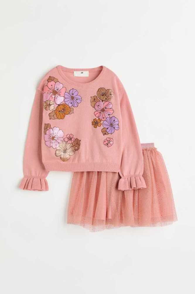 Una sola pieza H&M 2-piece Niños Beige Blancos Multicolor | 073986LTA