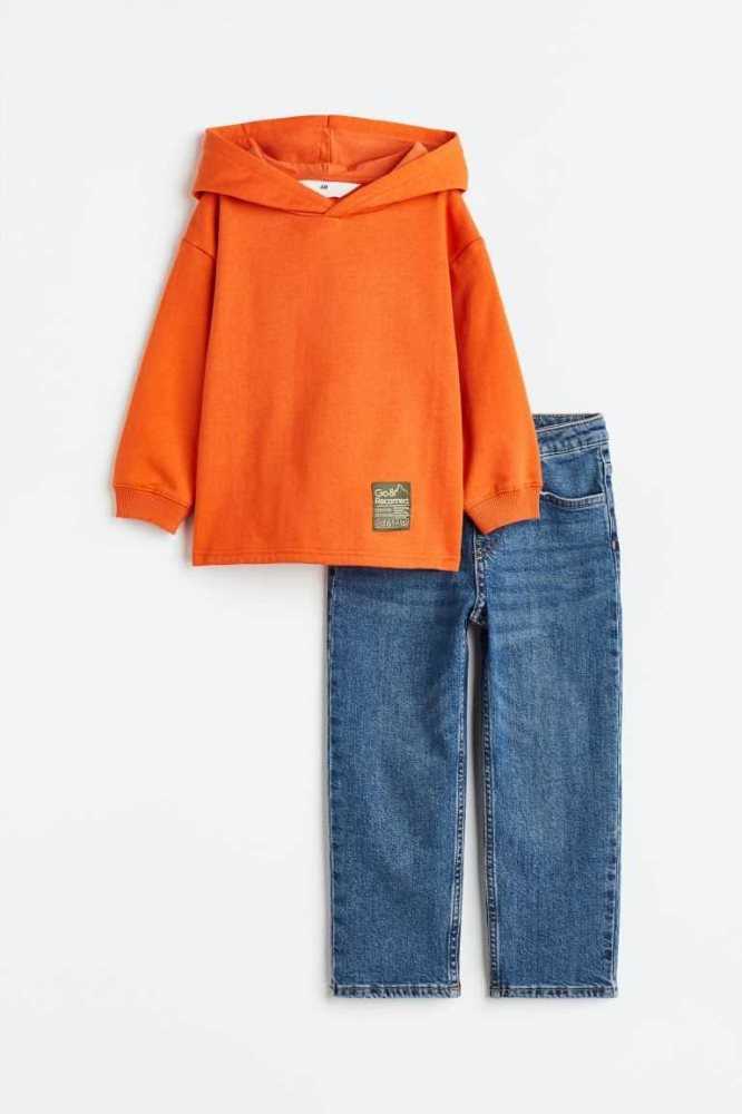 Una sola pieza H&M 2-piece Niños Naranjas Azules | 928456OGZ